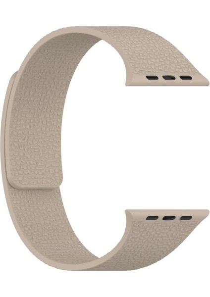 Apple Watch 6 44MM Mıknatıslı Kabartma Desenli KRD136 Kordon Silikon Kordon
