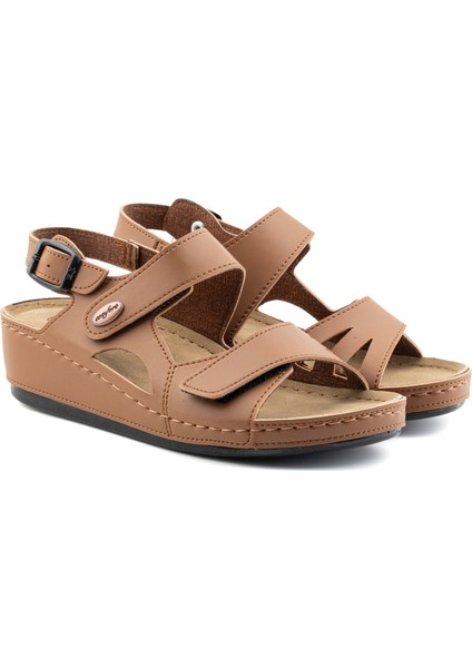 Comfortortho Rahat 1818 – Ortopedik Vegan Deri Kadın Sandalet modelleri