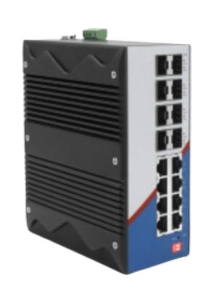 Longlıne LNGI316-8GF8GT 8×1000BASE -X Sfp PORT+8×1000BASE-T RJ45 Port ,dual Power ,DC9-48V(REDUNDANCY) Endüstriyel Switch