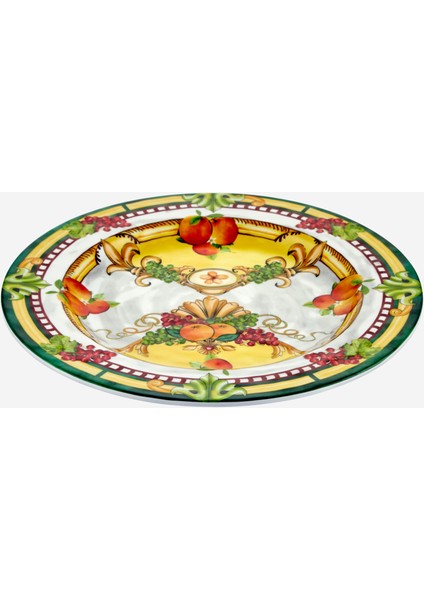 Carpe Diem Sarı Melamin Yemek Tabağı 28 cm modelleri