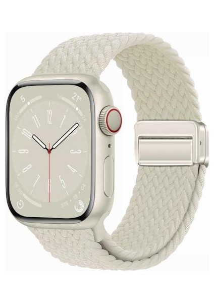 Apple Watch 10 46MM Hasır Örgü Tasarım KRD134 Kordon