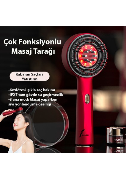 Hairglow Şarjlı Saç Bakım Ve Masaj Tarağı - Bakım Yağı Hazneli fiyatları