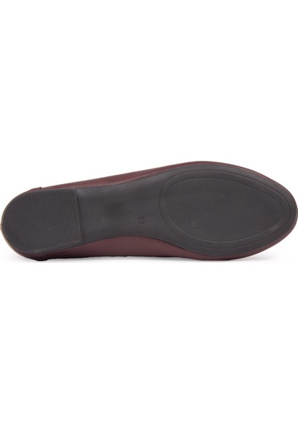 Hakiki Deri Tokalı Kadın Loafer DG6045