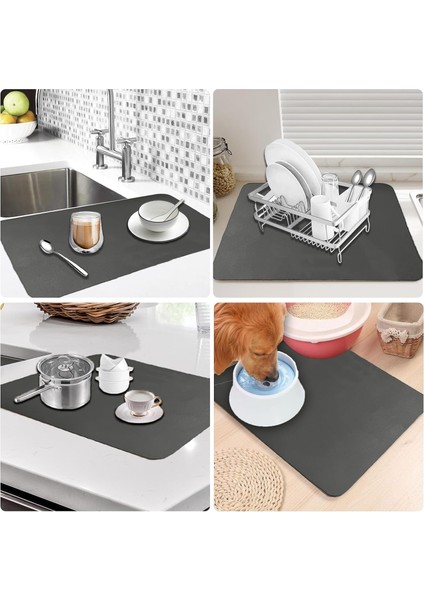 Ultra Emici ve Katlanabilir Çok Amaçlı Mat - Kaymaz Nappa Deri 40X50 cm Su Emici, Kaymaz ve Hızlı Kuruyan Bulaşık Matı indirimleri