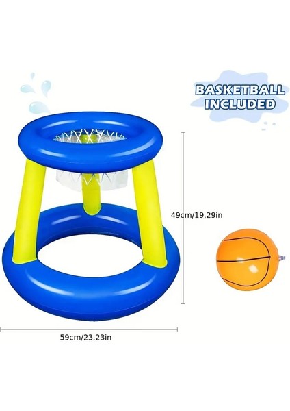 Havuz Plaj Açık Çekim Oyuncak Interaktif Şişme Basketbol Standı (Yurt Dışından)