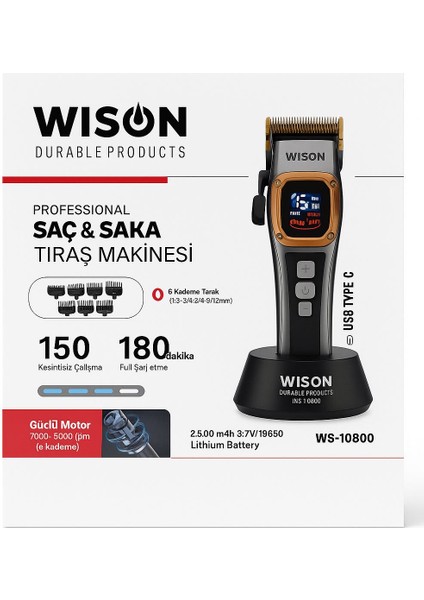 Wıson Ws-10800 Traş Makinesi