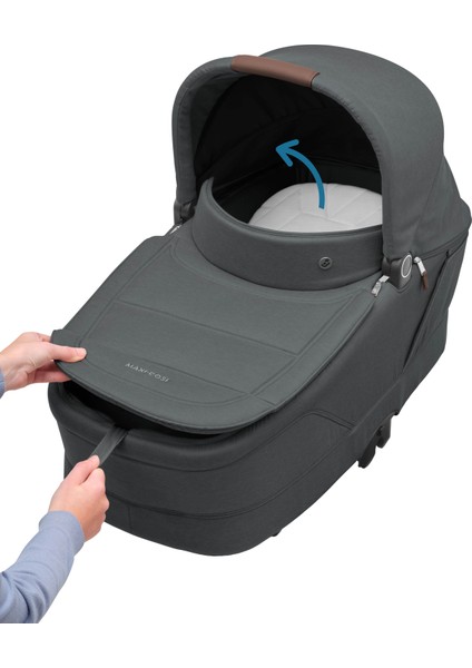 Maxi- Cosi Leona2 3 Ü 1 Arada Seyahat Sistem Bebek Arabası Twillic Graphite