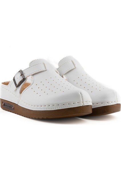 Mantar Tabanlı Ortopedik Kapalı Sabo Kadın Terlik - Anatomic Comfort