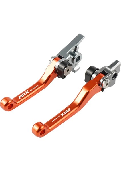 Katlanır Debriyaj ve Fren Kolu Manet Seti - Turuncu (Ktm Brembo Için Uyumlu)