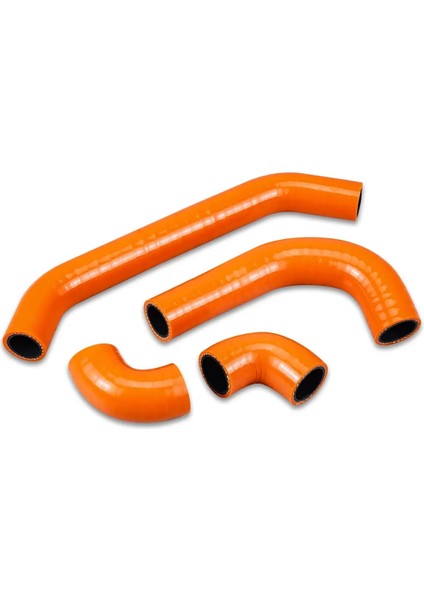 Silikon Radyatör Hortumu Kiti - Turuncu (Ktm Husqvarna Gasgas 24-25 Tbı Uyumlu)