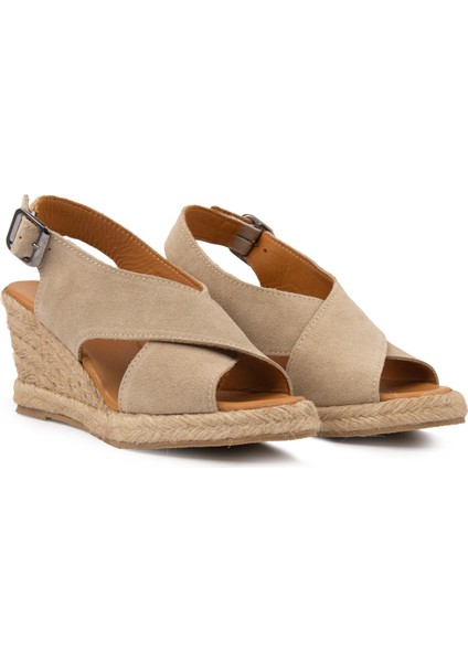 Dolgu Topuk Espadril Sandalet DG6040 fırsatları