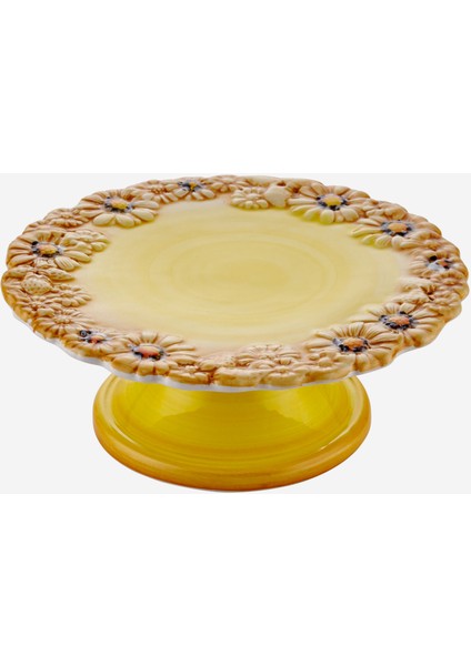 Camomilla Sarı Seramik Kek Standı 22 cm