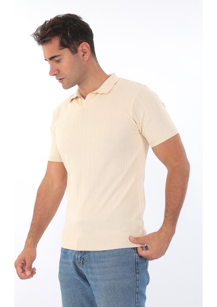 Erkek Polo Yaka Spor Yazlık Triko Tişort