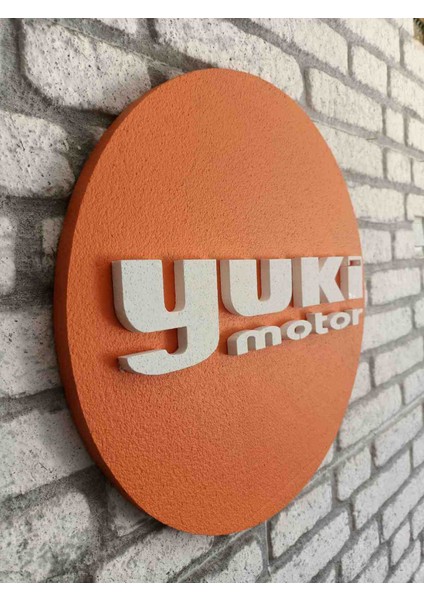 Yuki Motor Logo | 50X50 Yuki Motor Logosu | Yuki Motor Marka Logosu | 3D Yuki Motor Logo | Strafor Logo fiyatları