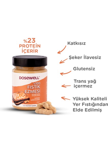 %100 Fıstık Ezmesi 300 gr