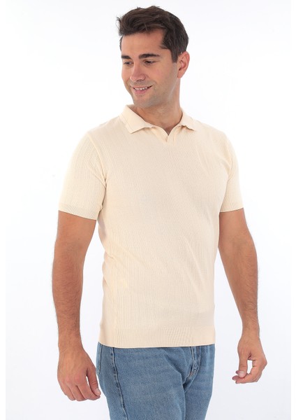 Erkek Polo Yaka Spor Yazlık Triko Tişort