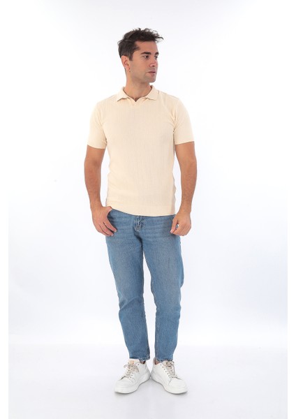 Erkek Polo Yaka Spor Yazlık Triko Tişort