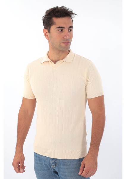 Erkek Polo Yaka Spor Yazlık Triko Tişort