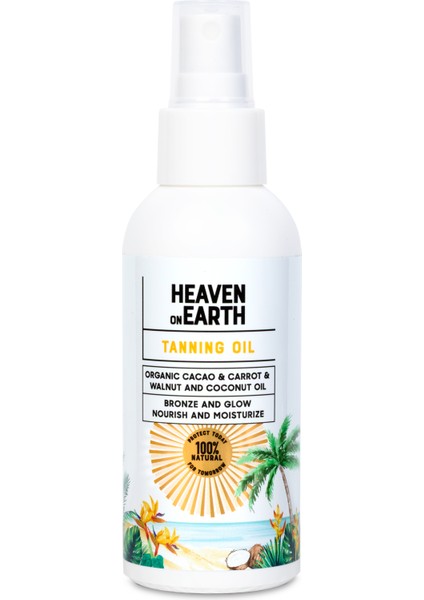 %100 Doğal ve Organik Içerikli Vegan Tanning Oil Bronzlaştırıcı YAĞ-100ML
