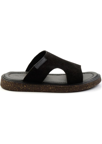 Siyah Leather Erkek Terlik E04801043002