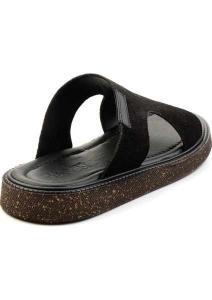 Siyah Leather Erkek Terlik E04801043002 modelleri