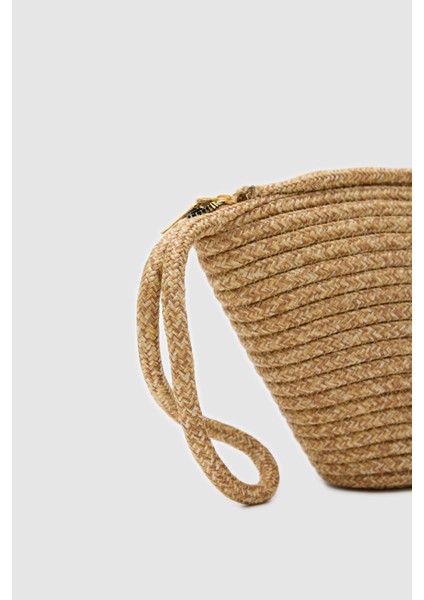 Likya Handmade Hasır Clutch Çanta