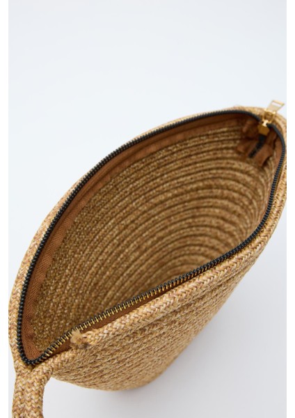 Likya Handmade Hasır Clutch Çanta