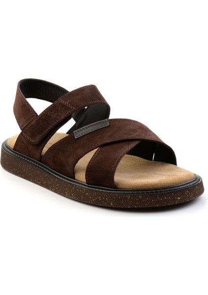 Kahve Leather Erkek Sandalet E05801030602