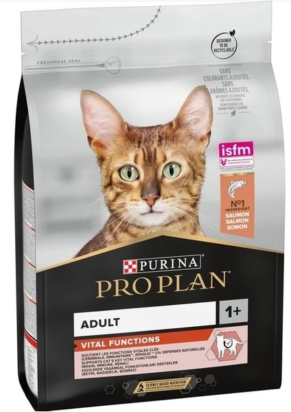 Sterilised Adult Somonlu Kısırlaştırılmış Yetişkin Kedi Maması 10 kg + Somonlu Adult 3 kg