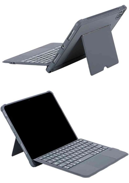 iPad 10. Nesil Uyumlu Fuchsia Katanya 360° Manyetik Standlı Ledli Touchpadli Klavyeli Tablet Kılıfı indirimleri