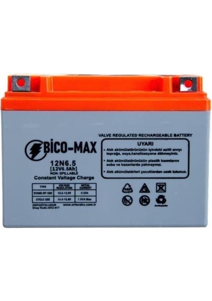 Bicomax 12V 6.5AH 12N6.5LBS Motosiklet Aküsü