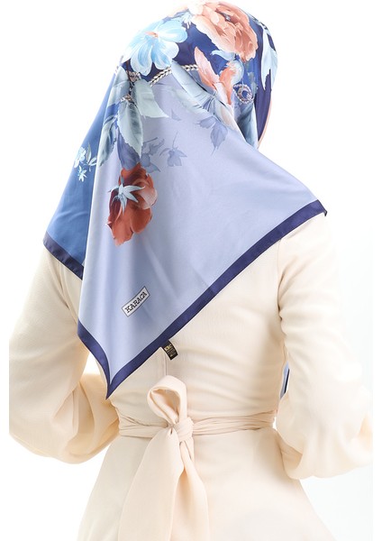 Karaca Rayon Eşarp 81050-14 Indigo Saks