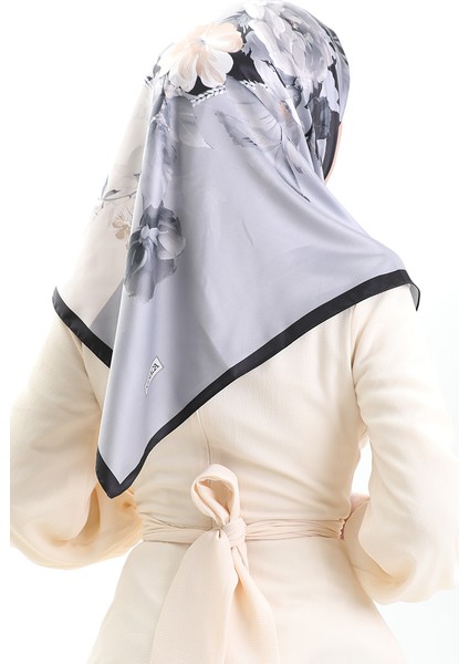 Karaca Rayon Eşarp 81050-11 Krem Gri