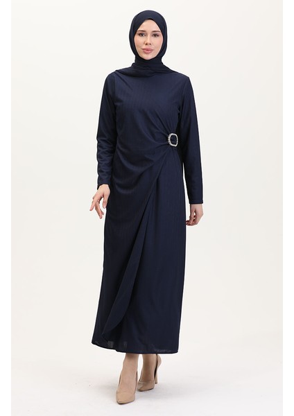 Taş Detaylı Takım Görünümlü Elbise 4740-02 Lacivert fiyatları