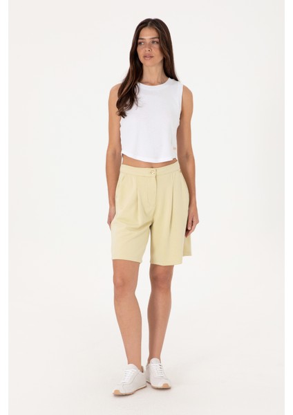 Kadın Açık Haki Şort (Örme) 50299870-VR183 modelleri