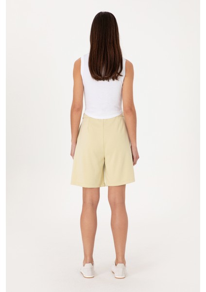Kadın Açık Haki Şort (Örme) 50299870-VR183 fırsatları