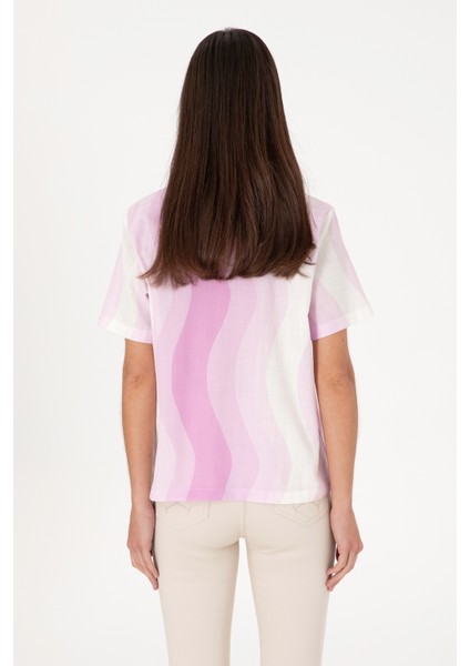 Kadın Fuşya Gömlek Kısa Kollu 50305878-VR023 indirimleri