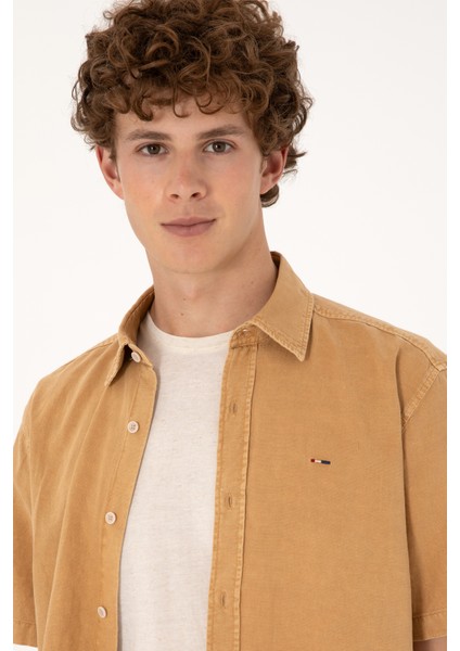 Erkek Camel Gömlek Kısa Kollu 50304955-VR015 fiyatları