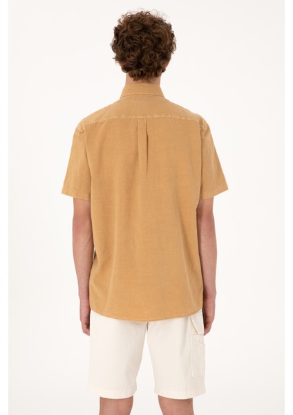 Erkek Camel Gömlek Kısa Kollu 50304955-VR015 indirimleri