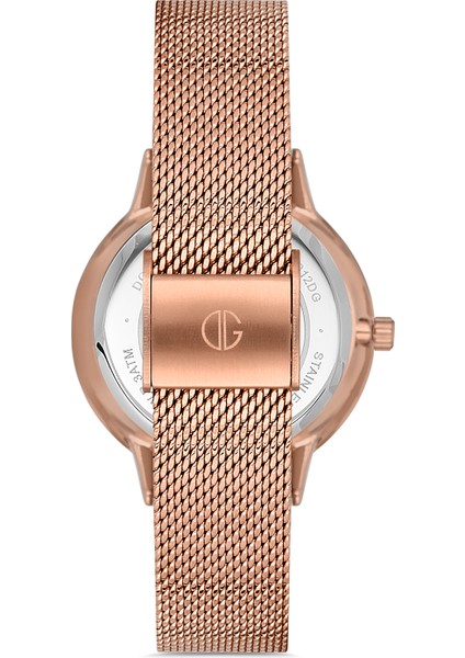 Davıd Guner Rose Kaplamalı Rose Kadranlı Kadın Kol Saati DG-8310LC-C5 modelleri
