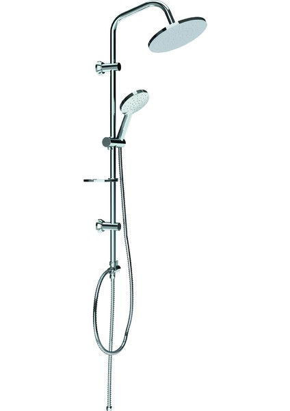 SH640 Tepe Duş Sistemi Krom Oval