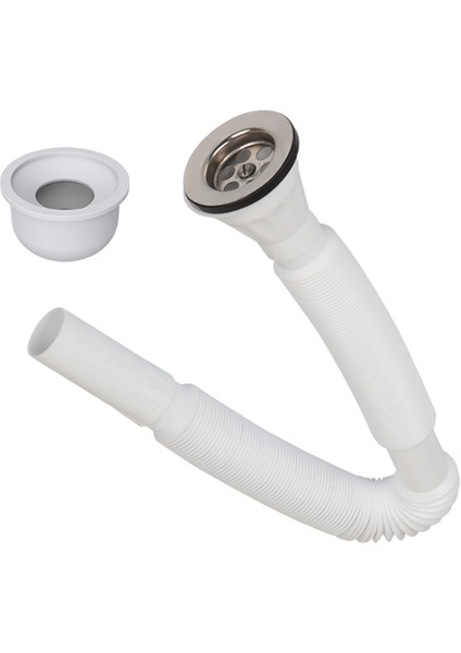 Ø 32X70 Uzun Körüklü Sifon + Adaptör Conta