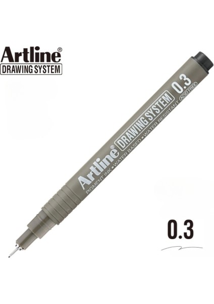 Çizim Kalemi Drawing System 233, 0.3 Siyah, Asitsiz, Dayanıklı fiyatları