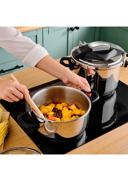 Perfect Gray İndüksiyon Tabanlı Düdüklü Tencere Seti 4+6 Litre