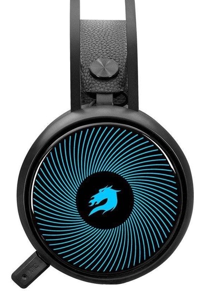 H12 Rebel RGB 7.1 Virtual Kısa Mikrofonlu Siyah Oyuncu Kulaklığı GB-H12