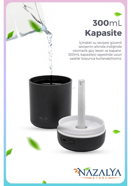 H2O 300 ml Ulrasonik Hava Nemlendirici ve Aroma Difüzörü indirimleri