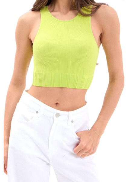 2502 Yarım T-Shirt-Yeşil