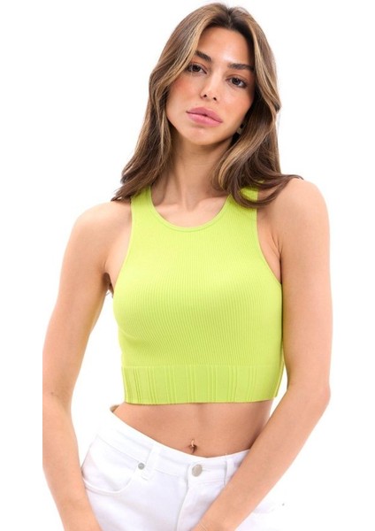 2502 Yarım T-Shirt-Yeşil
