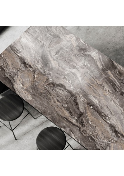 Laminat Mutfak Tezgah, Mermer Desenli Mat Yüzey 180CM, Ars 523 M fırsatları