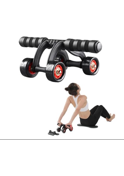 Ab Roller Karın ve Kol Kası Egzersiz Aleti Fitnes Güç Tekerleği Fitness (Diz Pedi Hediye) modelleri